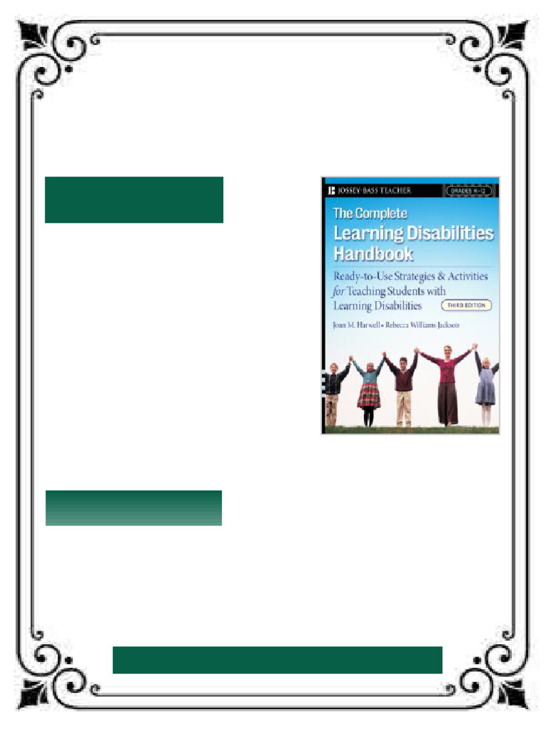The Complete Learning Disabilities Handbook Ready To Use Strategies and ...