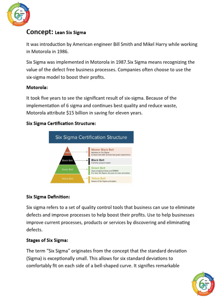 Lean Six Sigma: 6 Steps to Quality Improvement | PDF | Six Sigma ...
