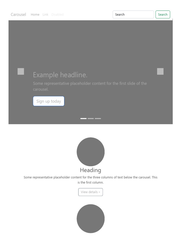 Placeholder Content Layout Example | PDF