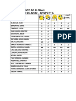 1º A - Convocatoria de Junio