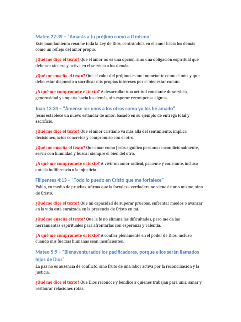 Amor y Compromiso en la Fe Cristiana | PDF | Amor | Cristo (título)