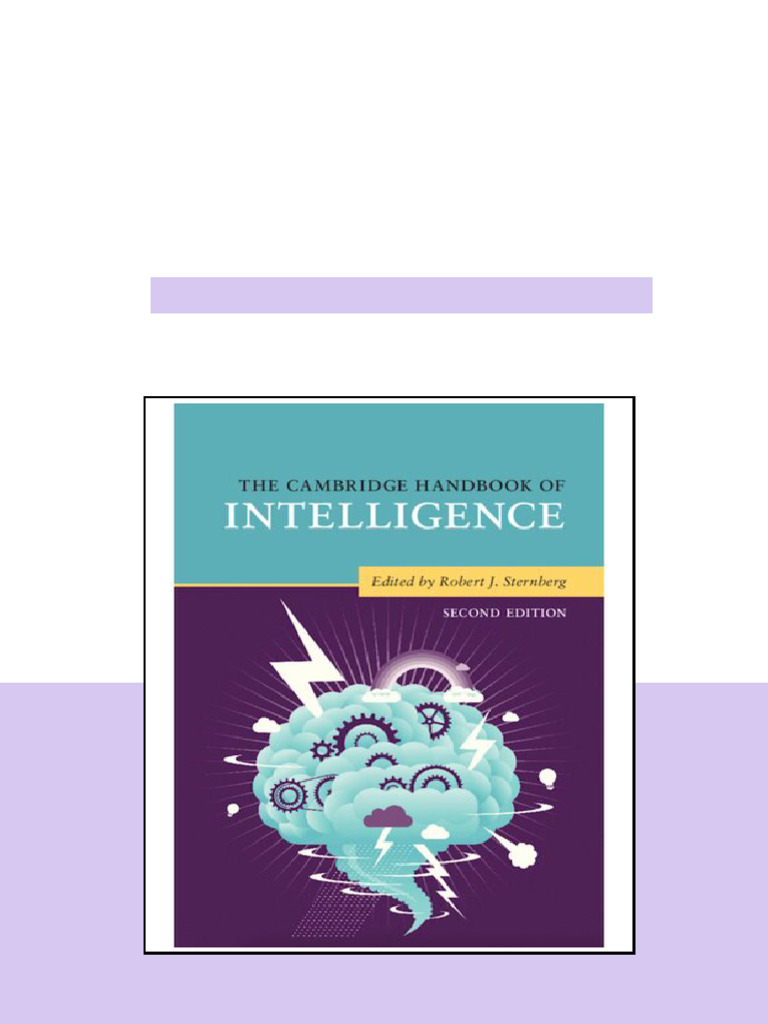 The Cambridge Handbook Of Intelligence 2nd Edition Robert J Sternberg ...