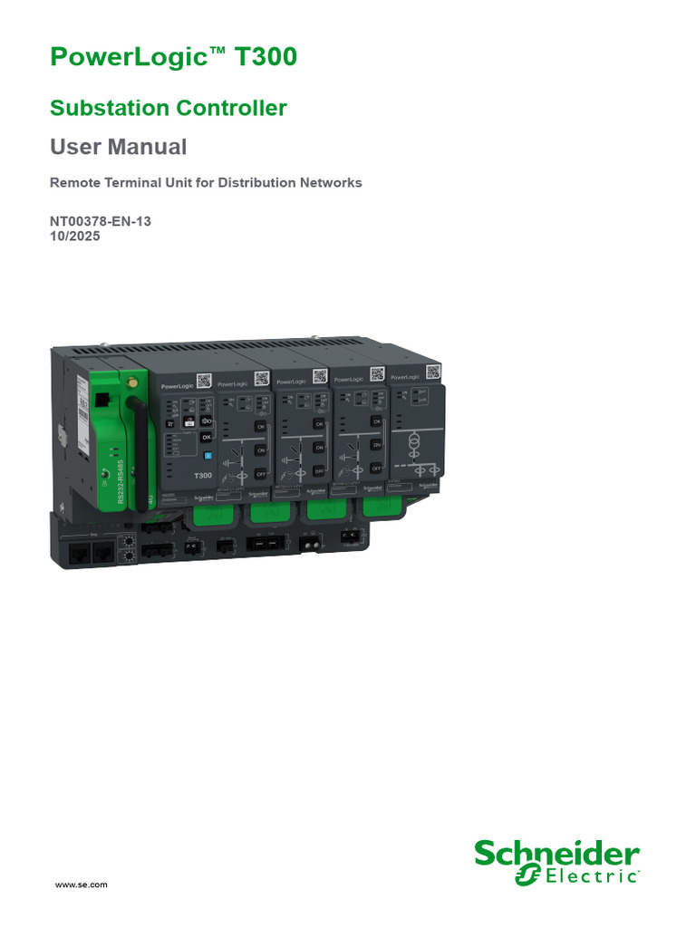PowerLogic T300 Substation Controller Manual | PDF