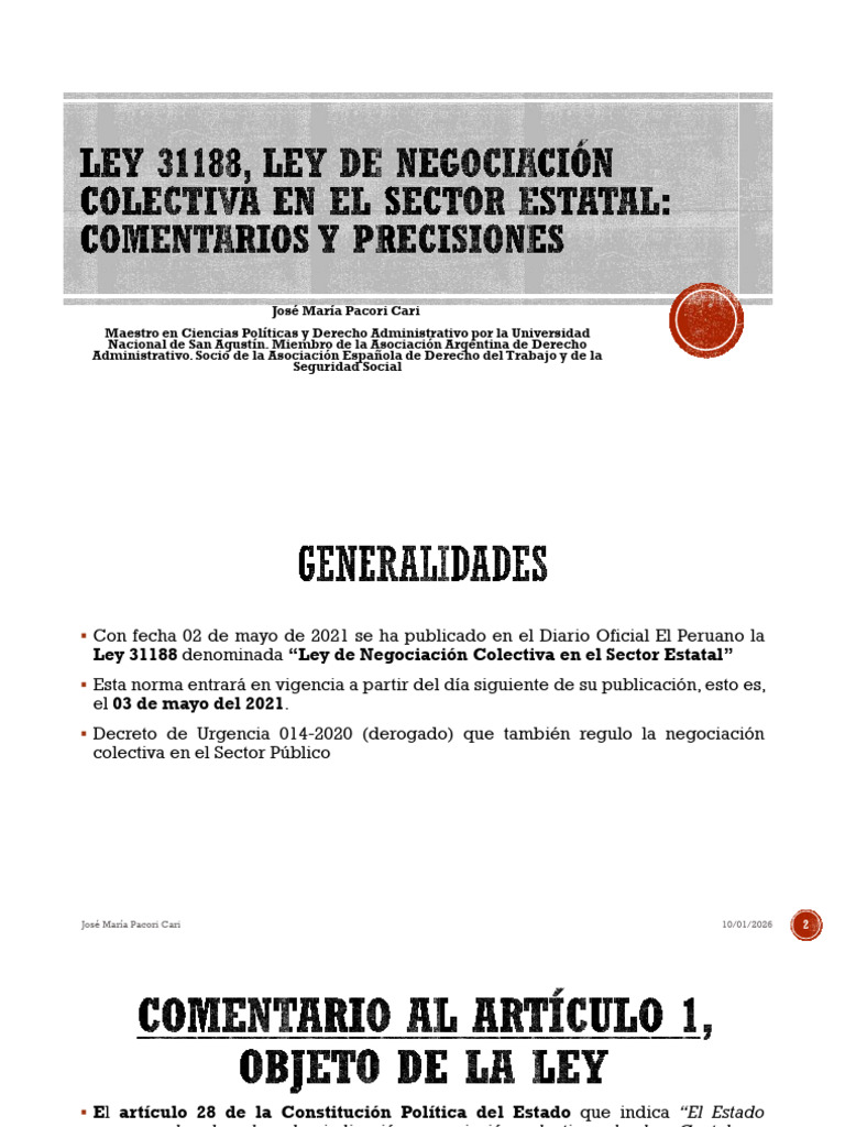 Ley 31188: Negociación Colectiva Estatal | PDF | Sindicato | Derecho ...