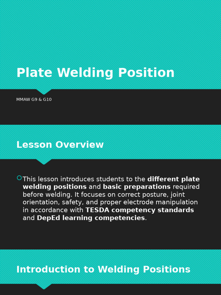Understanding Plate Welding Positions | PDF | Welding | Construction