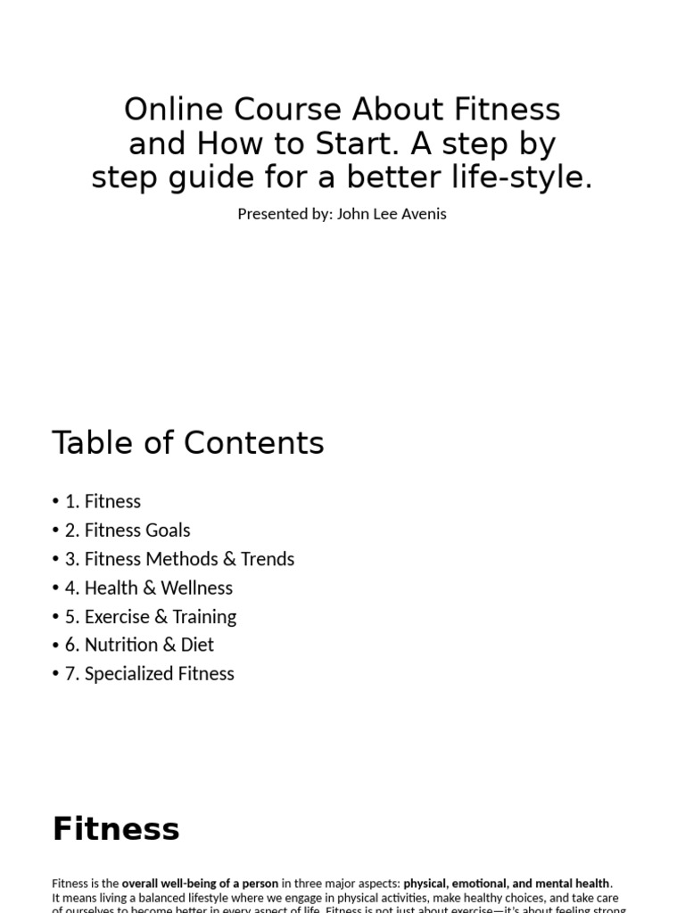 Fitness | PDF | Physical Fitness | Strength Training