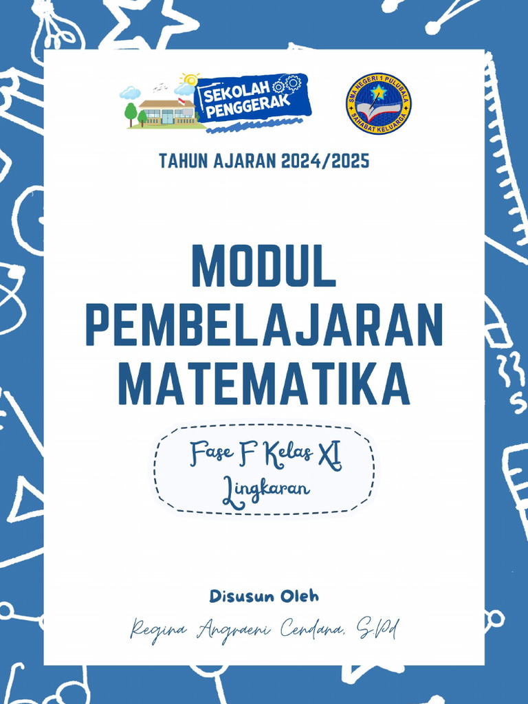 Modul Ajar Matematika Kelas XI: Lingkaran | PDF