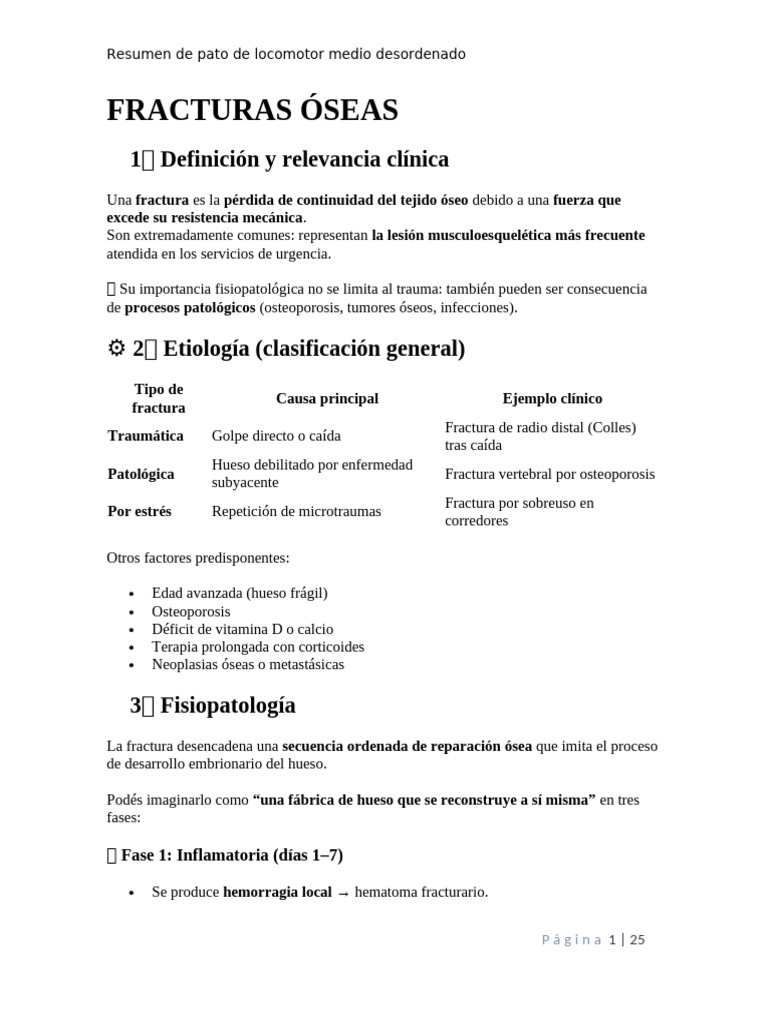 Fracturas óseas: causas y tratamiento | PDF | Hueso | Osteoporosis