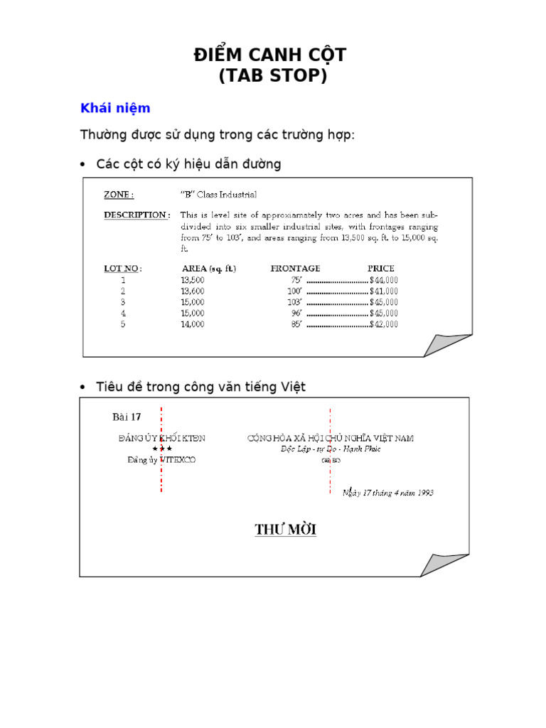 05 - Tab Stop | PDF