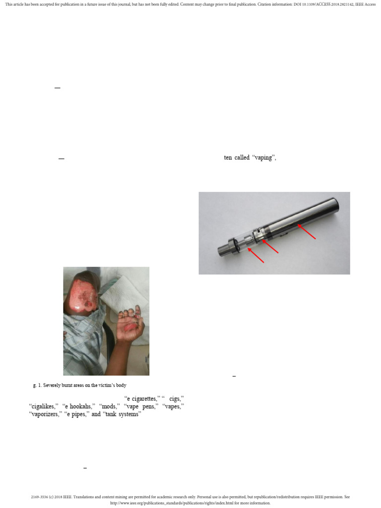 Exploding E-Cigarettes A Battery Safety Issue | PDF | Lithium Ion ...