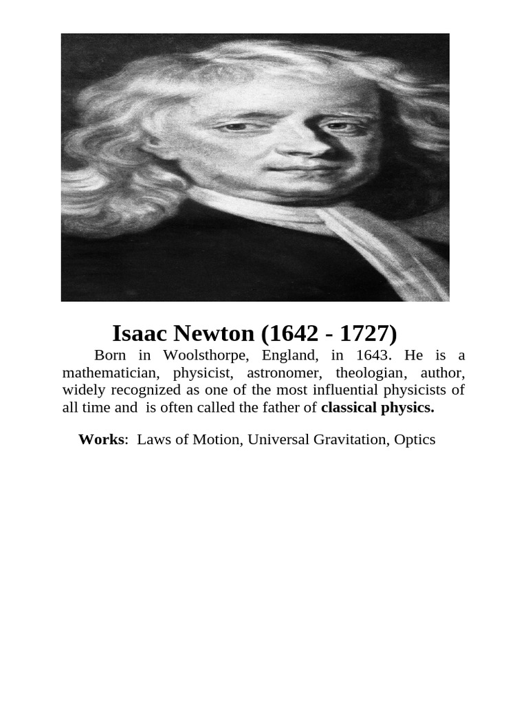 Influential Physicists and Their Contributions | PDF