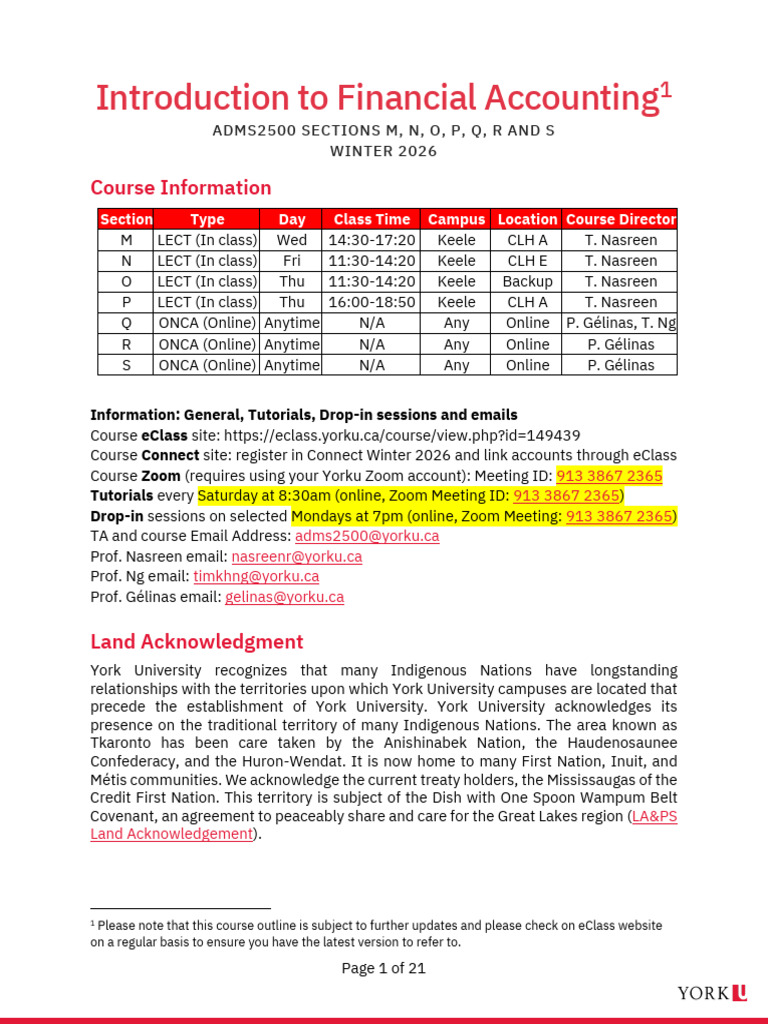 Financial Accounting Course Overview 2026 | PDF | Financial Services ...