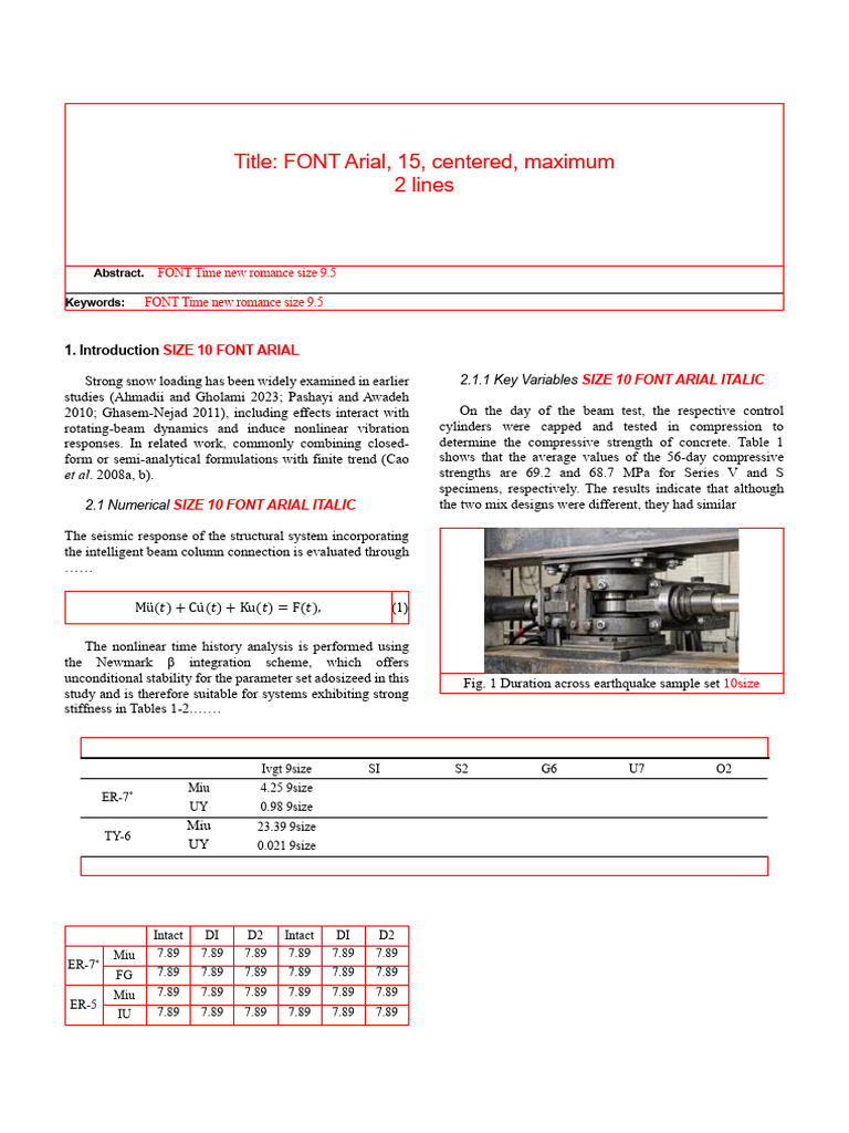Sample For Format | PDF | Mechanical Engineering | Applied And ...