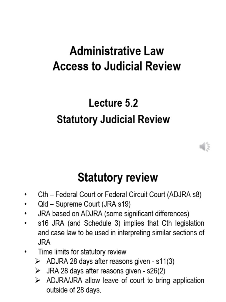 Statutory Judicial Review in Australia | PDF | Justice | Crime & Violence