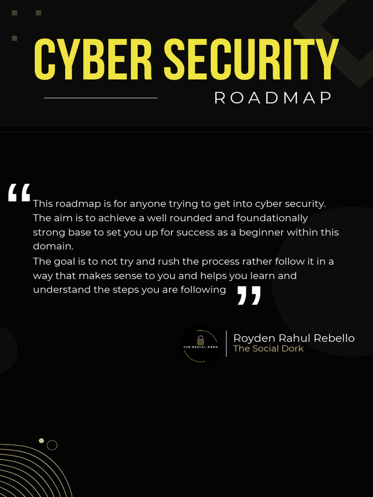 Beginner's Cybersecurity Roadmap | PDF | Security | Computer Security