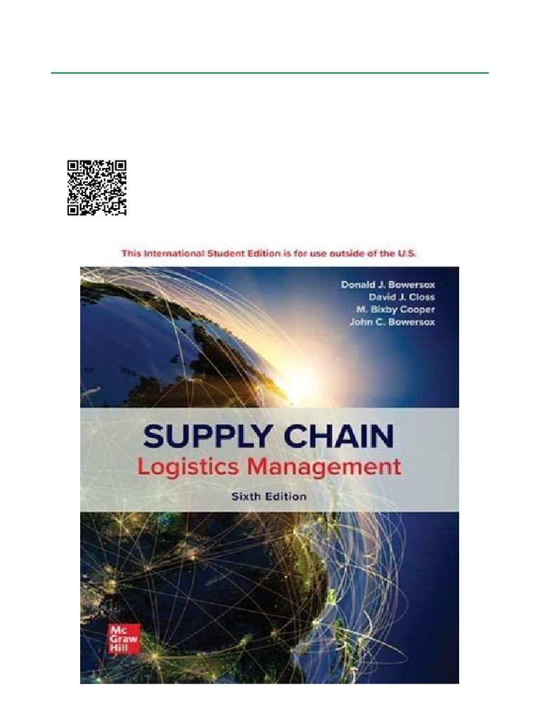 Supply Chain Logistics Management 6th Ed | PDF | Logistics | Supply ...