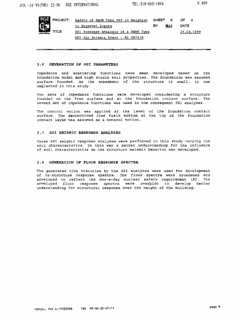 SSI Analysis of RBMK NPP Seismic Response | PDF