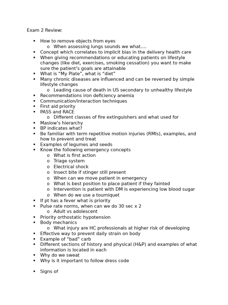 Exam 2 Review 2 | PDF