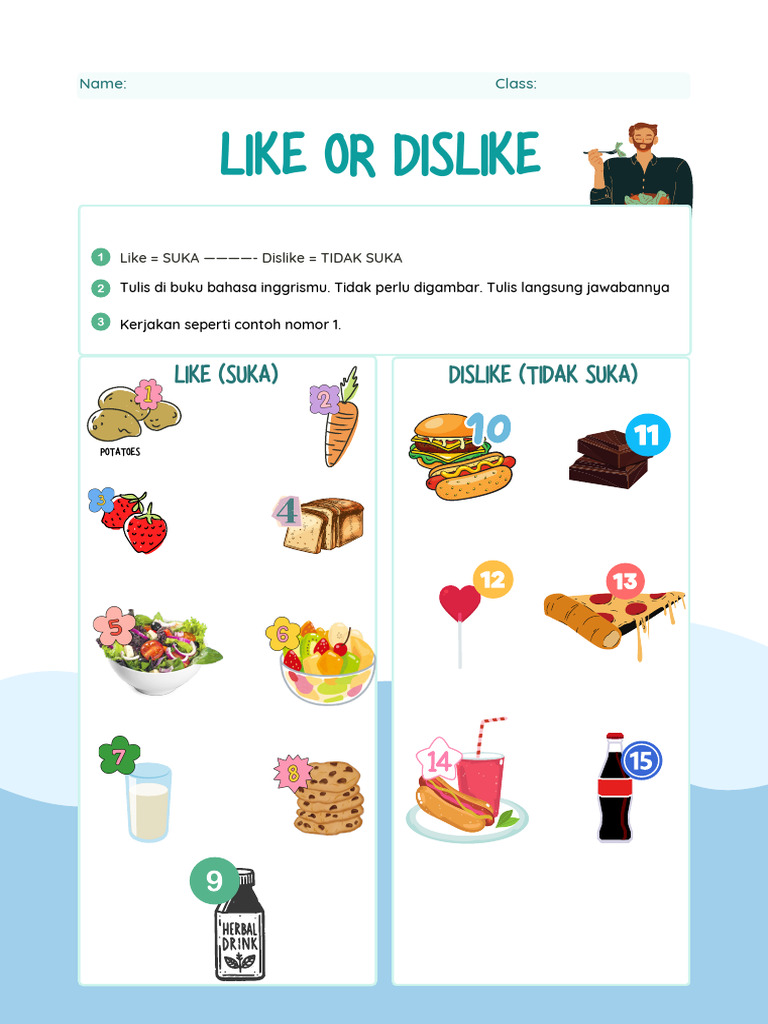 Food Vocabulary Worksheet.pdf | PDF