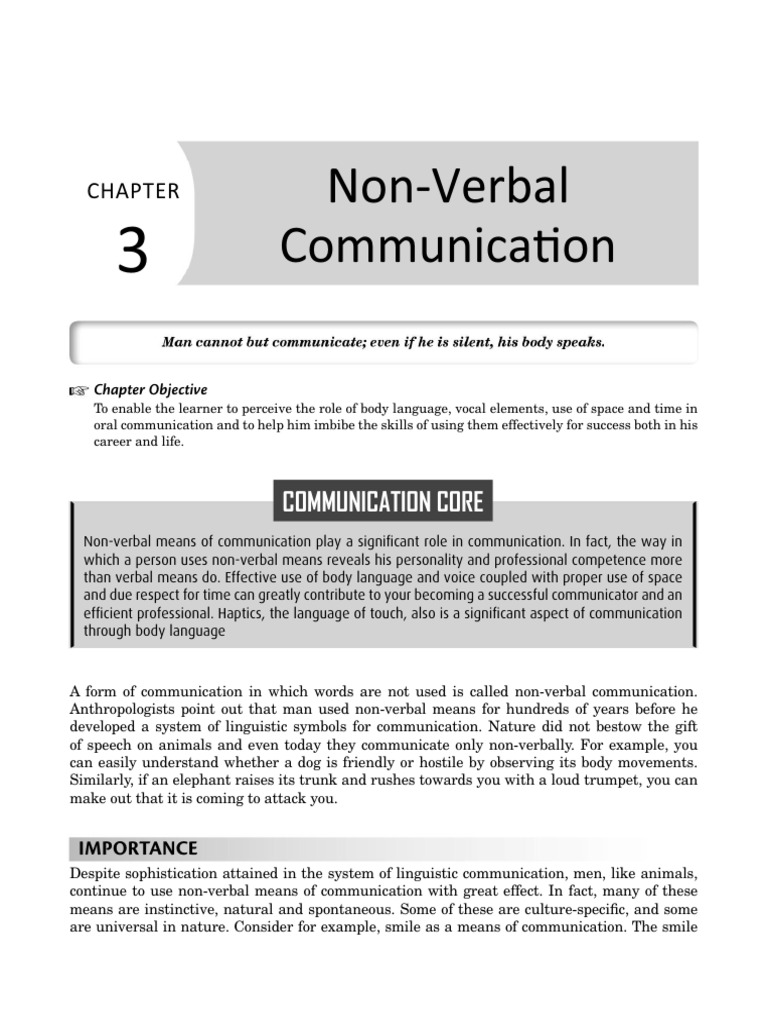 Non Verbal Communication | PDF | Nonverbal Communication | Human Voice
