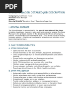 Store In-Charge Duties & Responsibilities | PDF