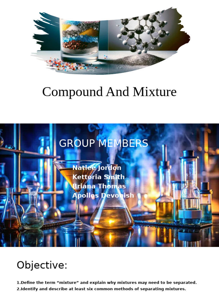 Compound and Mixture | PDF | Mixture | Chemical Compounds