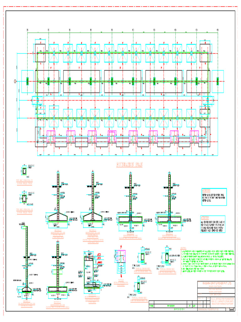 Induction Furnace Foundation Details | PDF