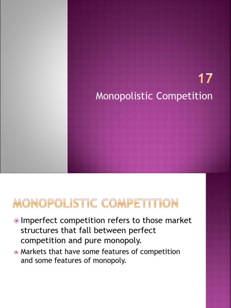 Understanding Monopolistic Competition | PDF | Monopoly | Profit ...