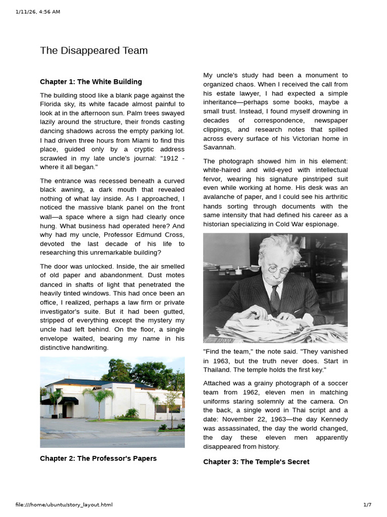 Unraveling the Disappearance Mystery | PDF