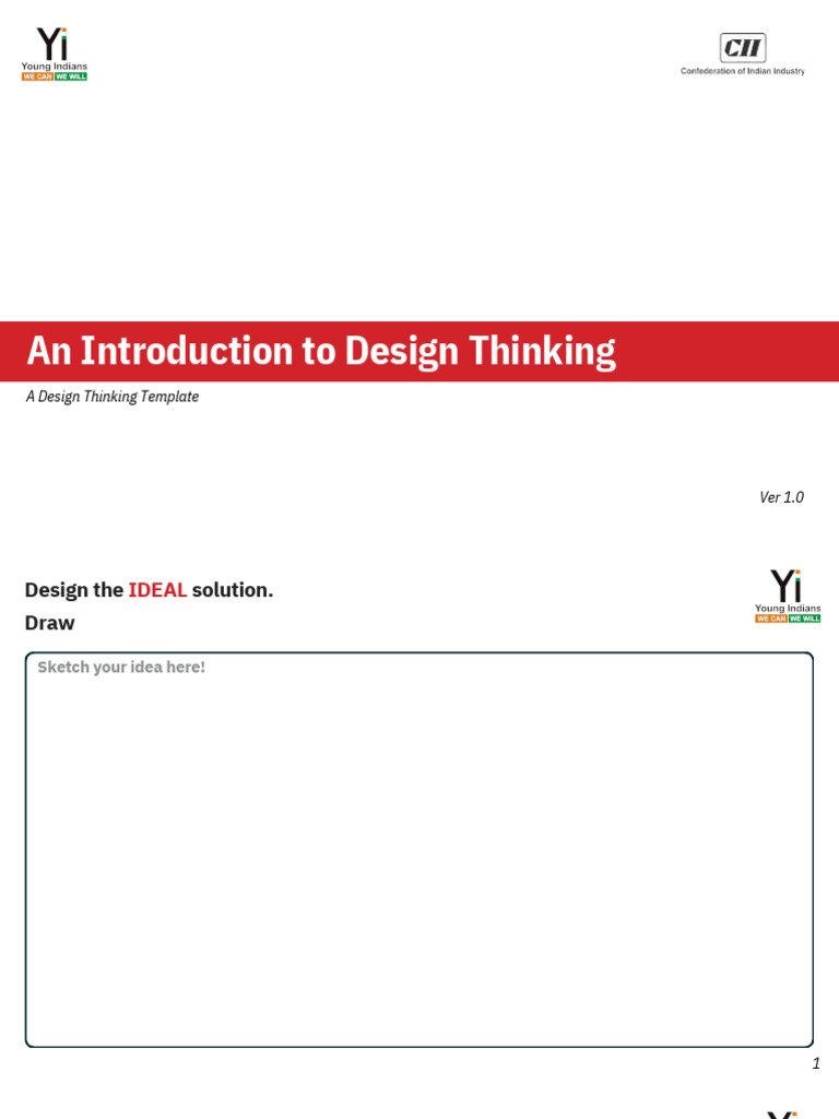 Design Thinking Template | PDF | Design Thinking | Thought