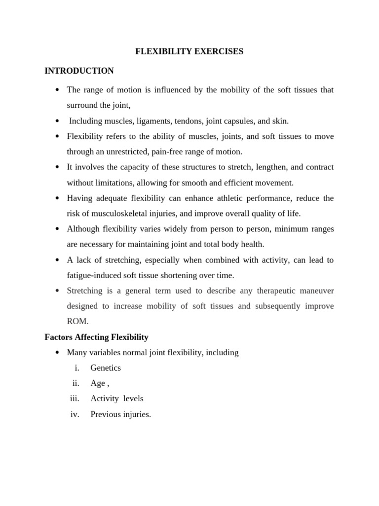 Essential Flexibility Exercises Guide | PDF | Flexibility (Anatomy ...
