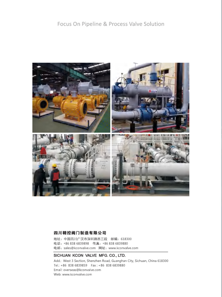 KCON Forged Steel Ball Valve Catalogue | PDF | Valve | Bearing (Mechanical)