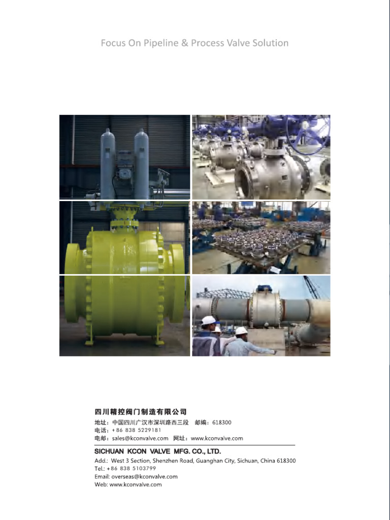 KCON Valve Manufacturing Overview | PDF | Bearing (Mechanical) | Valve