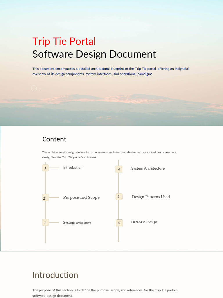 Trip Tie Portal Software Architecture Guide | PDF | Databases | Model ...