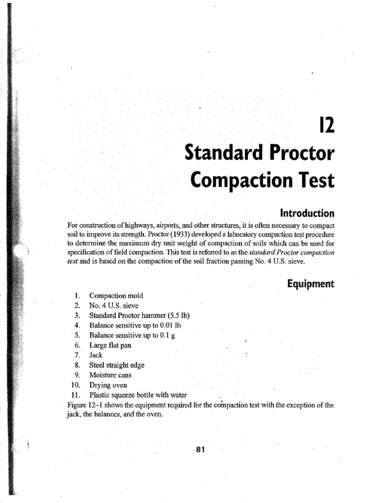 Soil Mechanics Lab: Proctor Test Guide | PDF