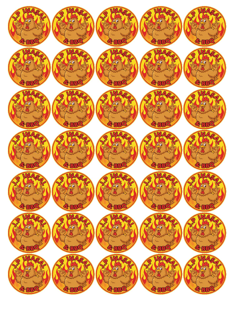 JP Inasal Square Sticker | PDF