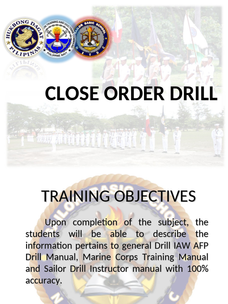 Close Order Drill Training Guide | PDF