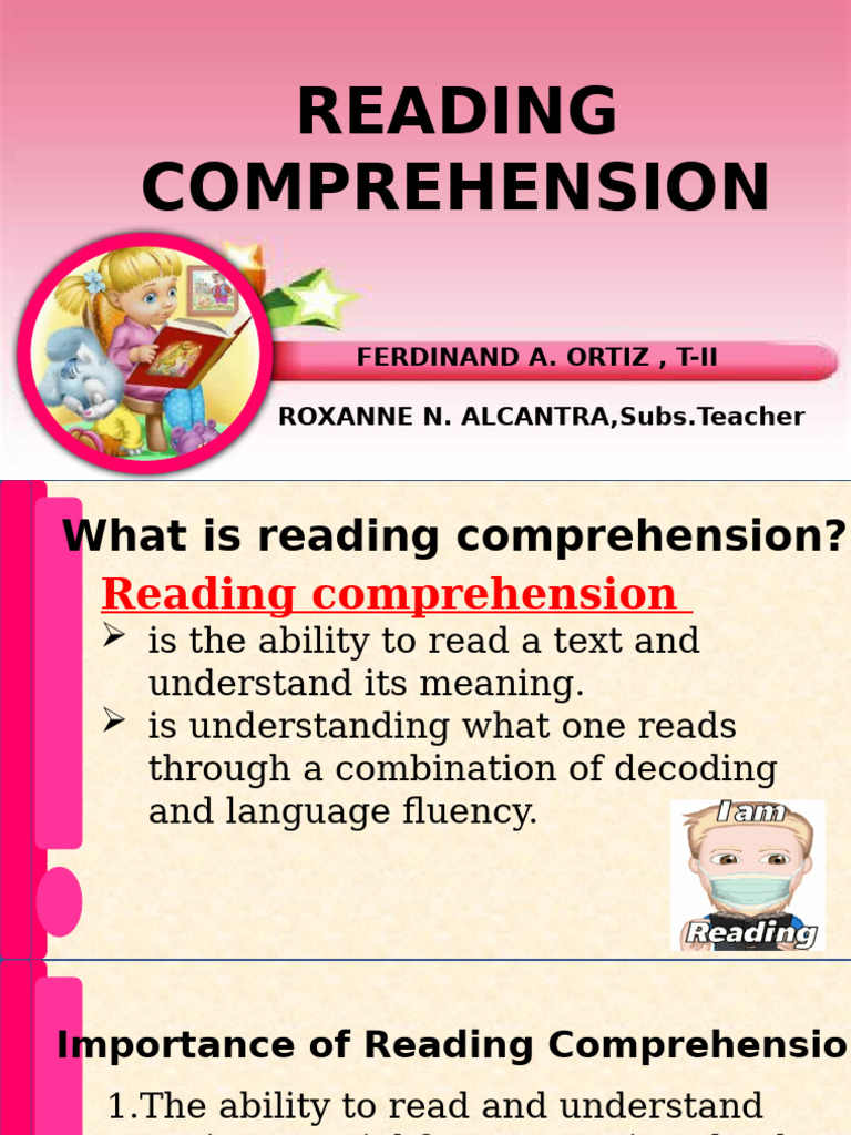 Understanding Reading Comprehension Skills | PDF