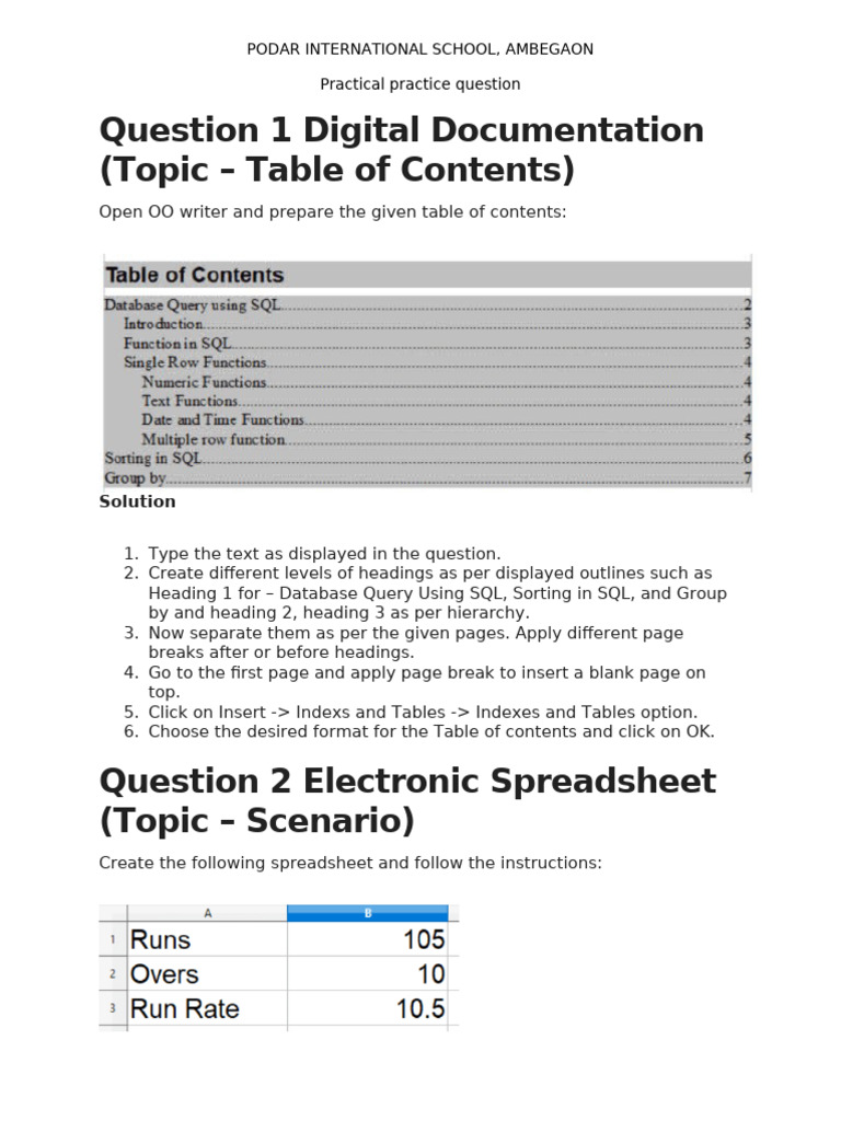Digital Documentation and Spreadsheet Guide | PDF | Spreadsheet ...