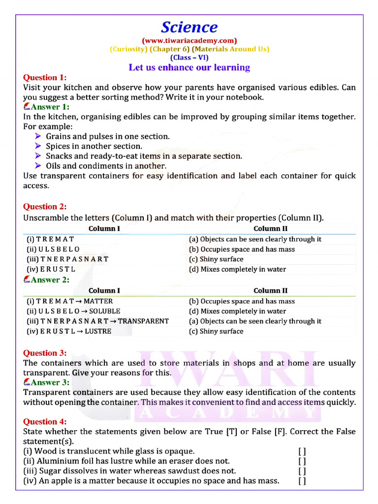 Science 6th | PDF