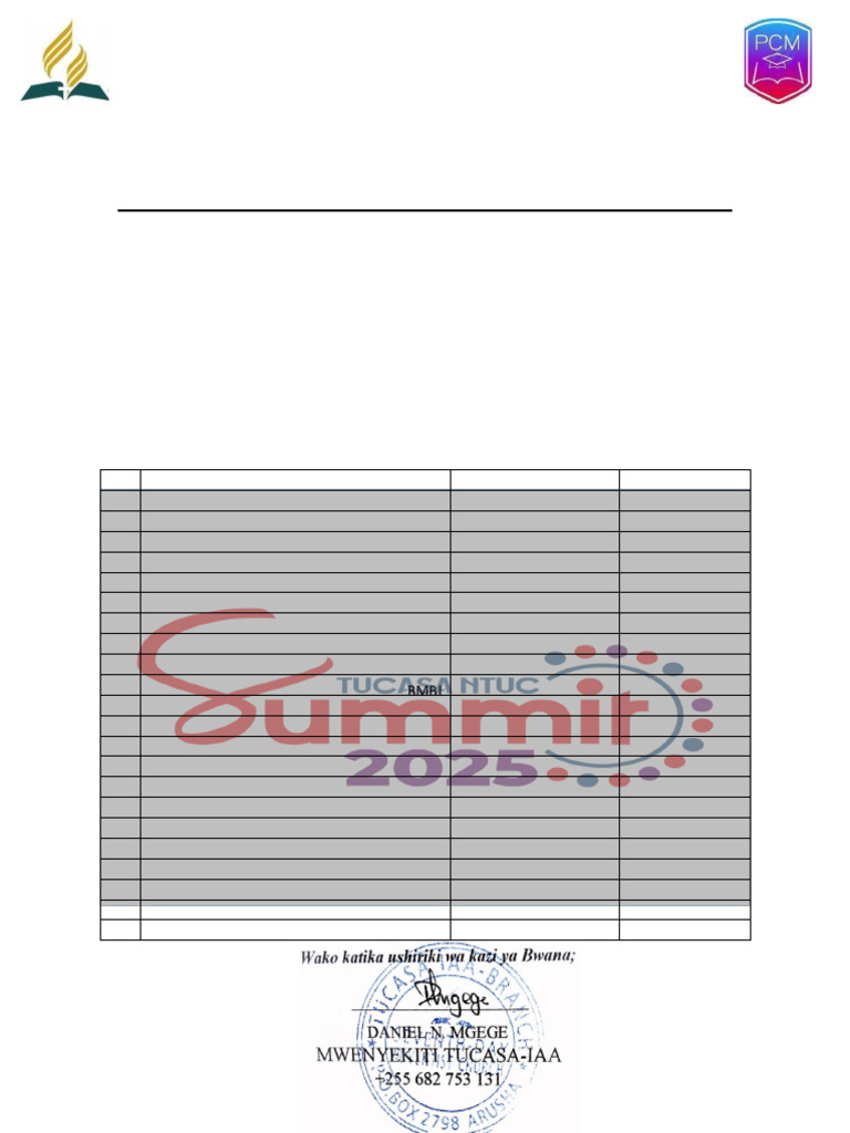 Summit Form | PDF