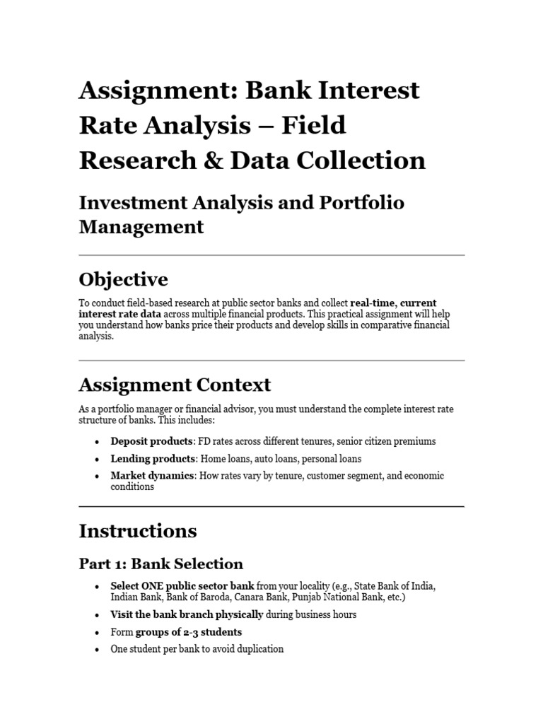 Bank Interest Rate Data Collection Guide | PDF | Banks | Banking