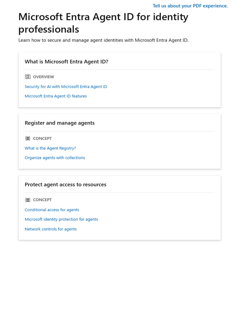 Microsoft Entra Agent ID Security Guide | PDF | Computer Security ...