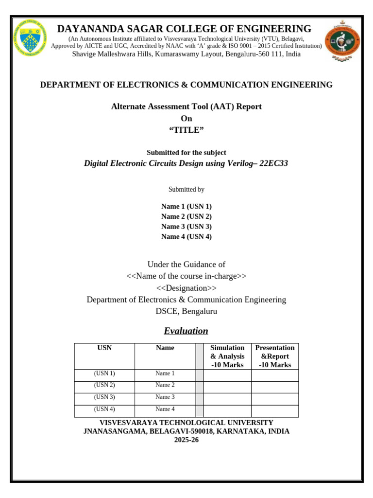 DEDV-AAT Report | PDF
