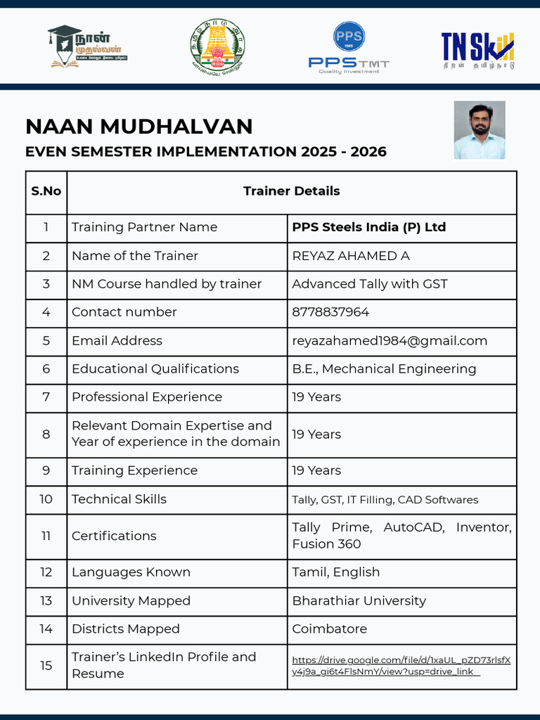 Advanced Tally with GST Training Info | PDF