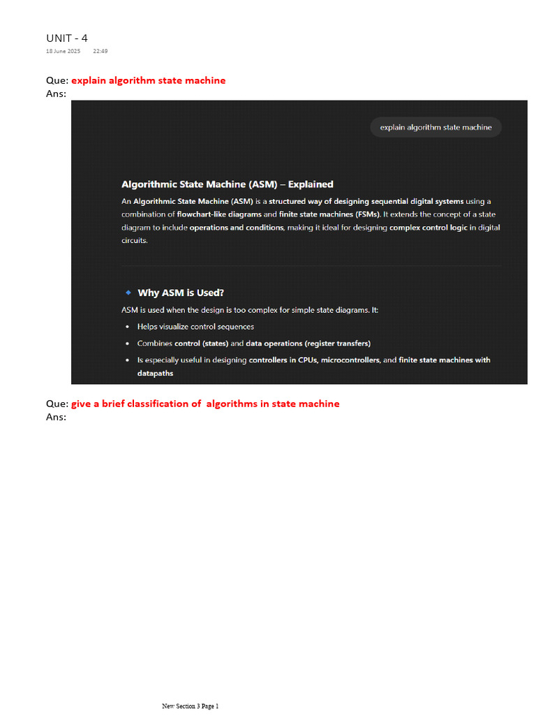 Understanding State Machine Algorithms | PDF