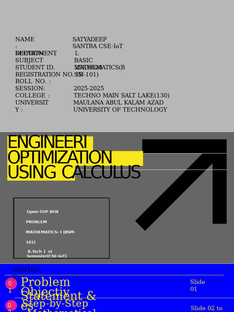 Calculus Optimization in Engineering | PDF | Mathematical Optimization ...