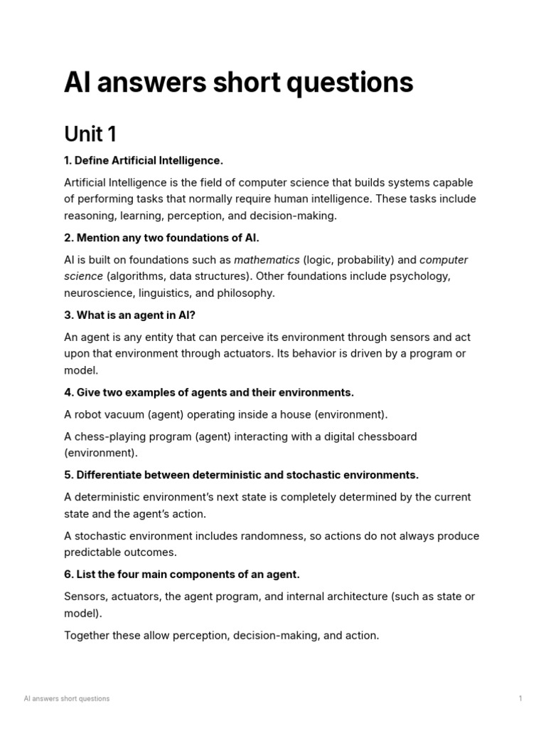 AI Fundamentals: Key Concepts Explained | PDF | Artificial Intelligence ...