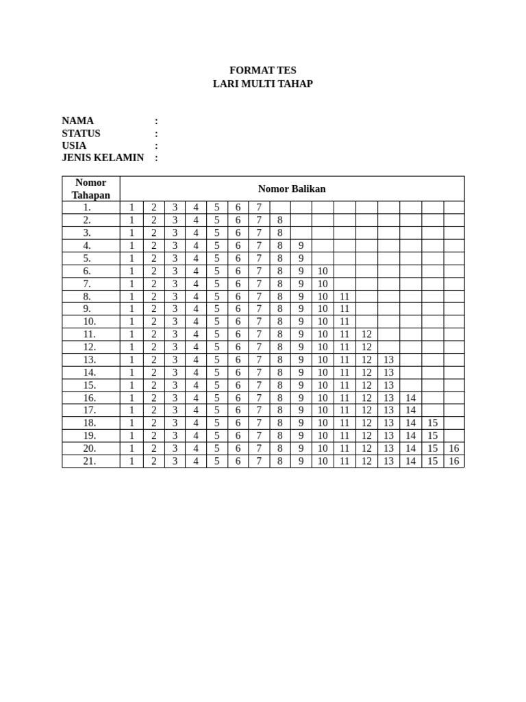 Format Tes Pengukuran | PDF