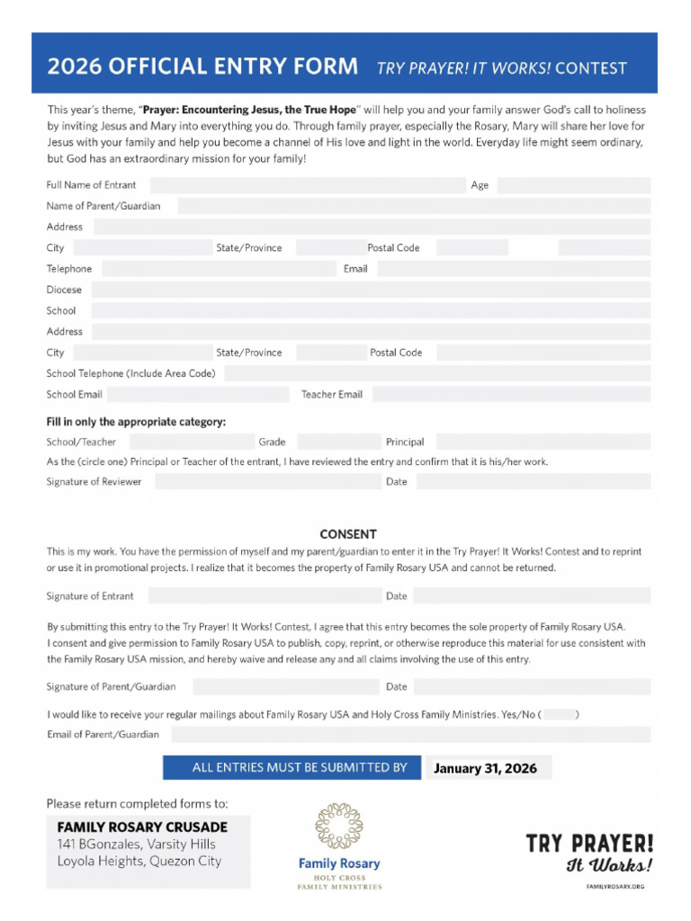 FRC Try Prayer 2026 Documents | PDF